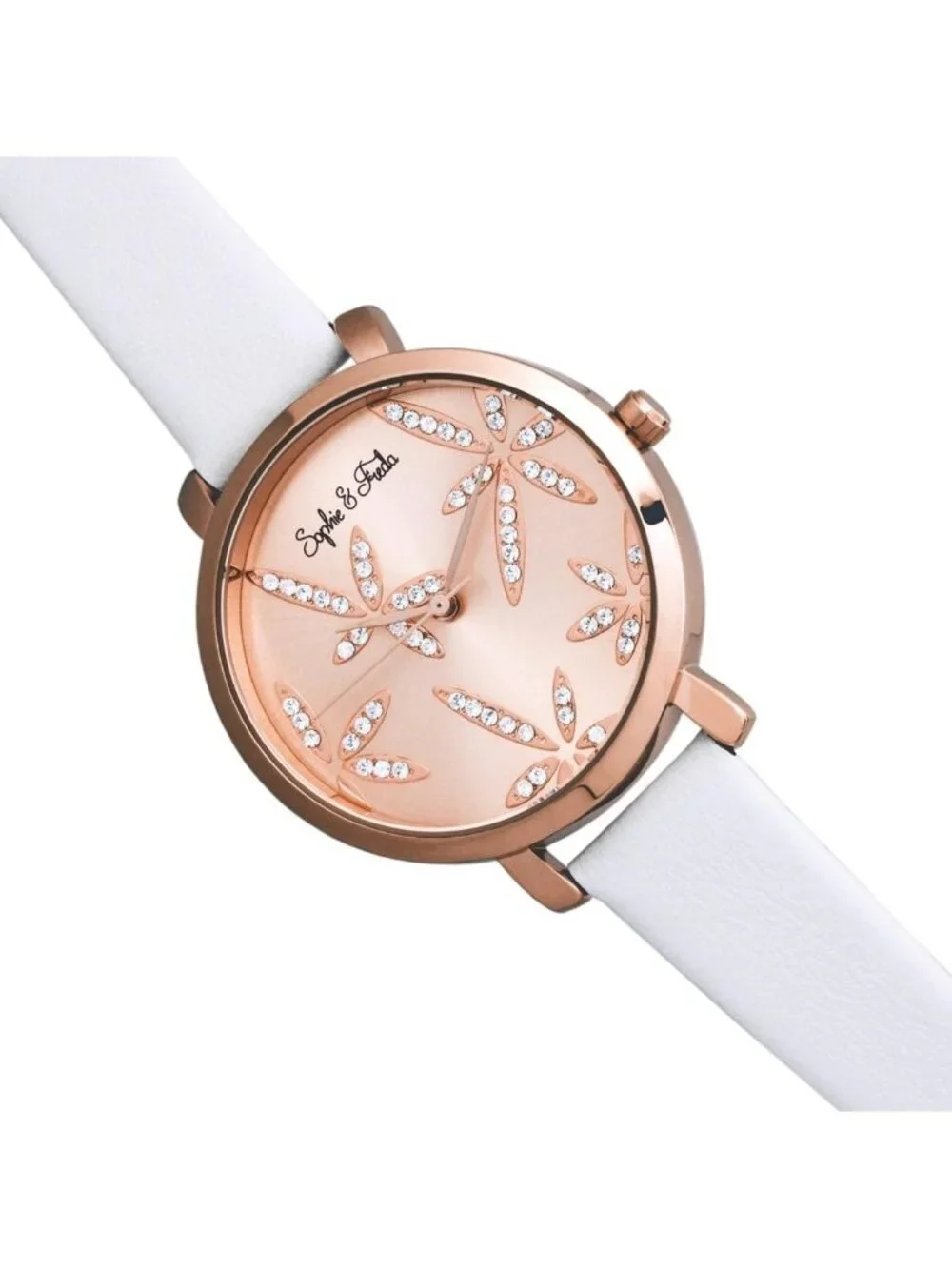 NWT Sophie And Freda Key West Rose Gold Dial Ladies Watch